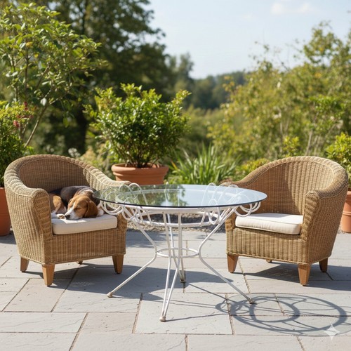 Vintage table wrought - vintage,