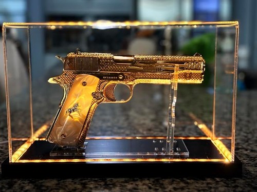 Gun display case acrylic - gun,