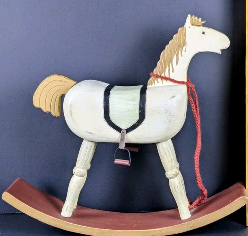 Vintage wooden rocking - vintage, horse