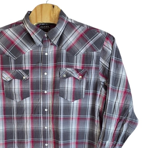 Roper mens western plaid long - mens,