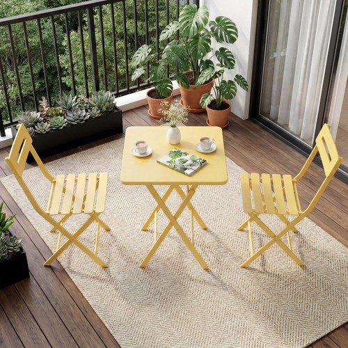 Piece folding bistro set - 3-piece,