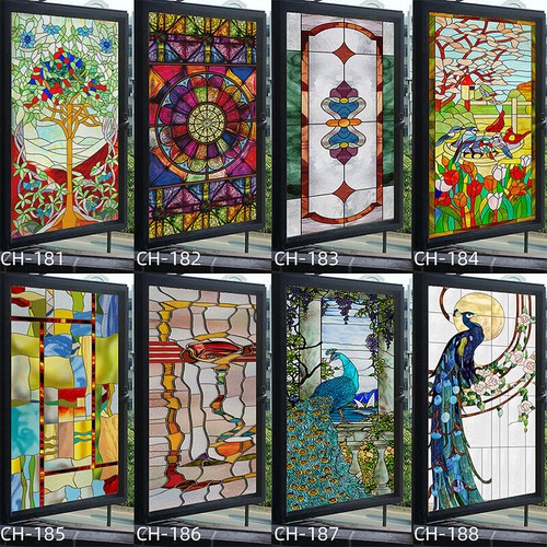 Retro church stained - retro,