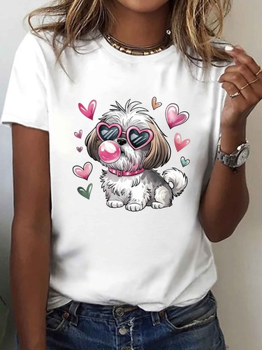 Shih tzu heart glasses cute - tzu,