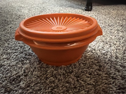 Vintage orange tupperware - vintage,