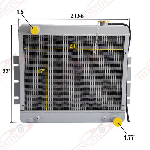 Row radiator for hyster - 3-row,