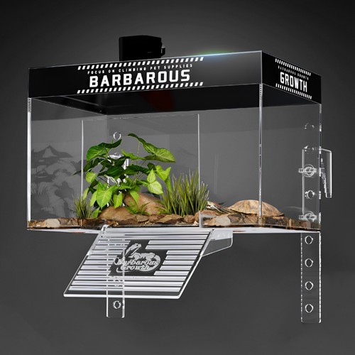 Turtle basking platform with - platform,