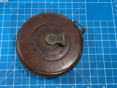 Vintage leather tape measure - tape,
