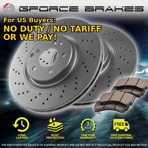 Front cross drilled rotors - 2,
