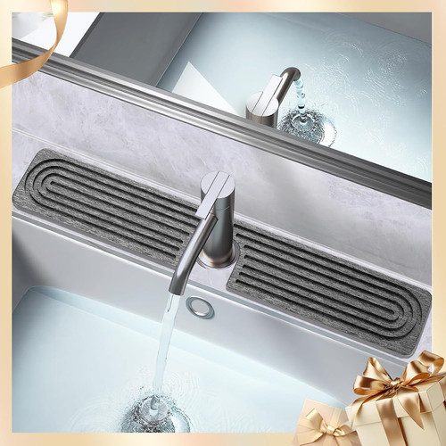 Stone faucet mat for kitchen - mat,