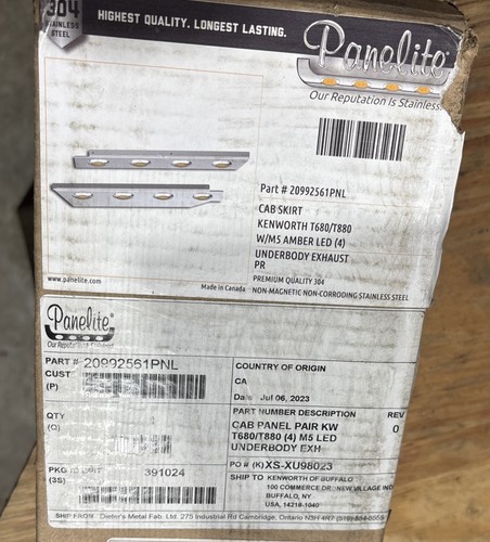 Panelite 20992561pnl cab skirt - panelite,