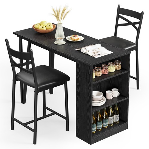 Dining set wood top - dining,