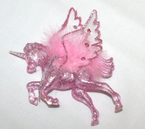 Pink pegasus unicorn flying - pegasus,