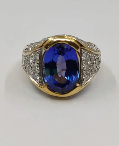 2ct oval lab - 2ct, tanzanite