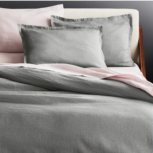 Cb2 100 linen duvet cover - cb2,