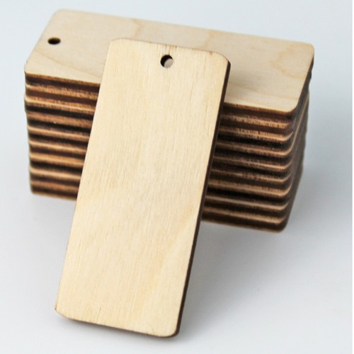 Rectangle wood cutout hanging - rectangle,