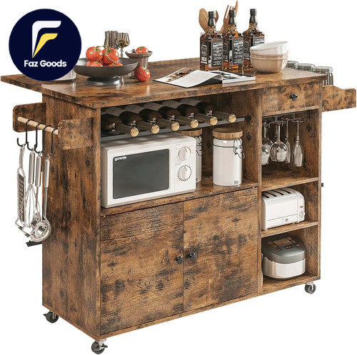 Kitchen island cart with - island,