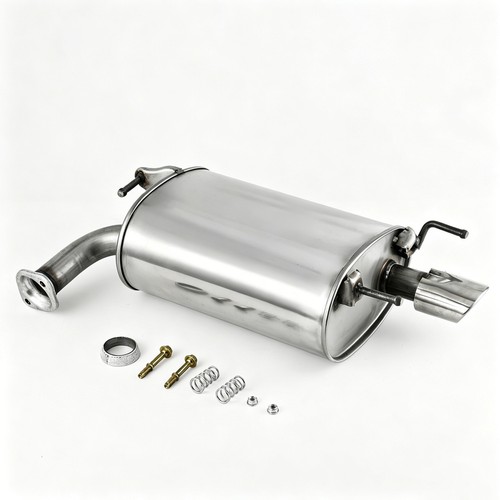 Stainless steel rear muffler - stainless,