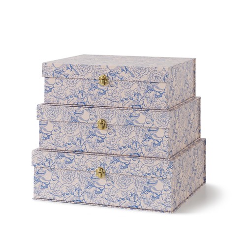 Blue and white - white, floral