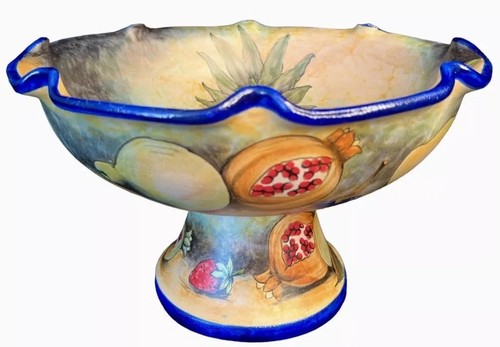 Large footed fruit bowl - large,