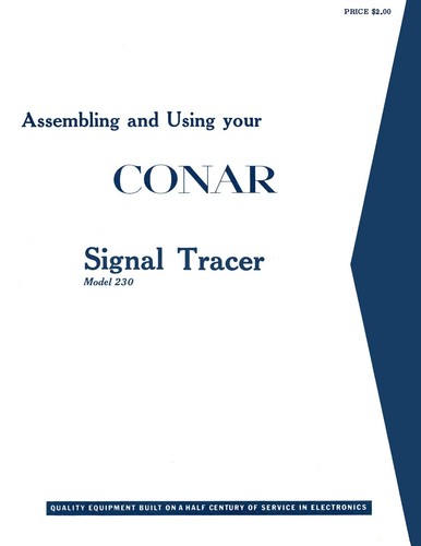 Conar model 230 signal - model,