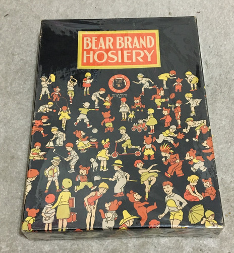 Vtg 1933 bear brand - brand, hosiery