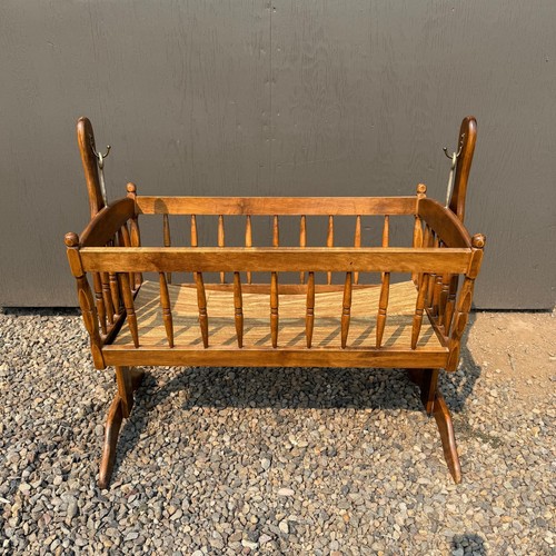 Vintage baby rocking cradle - vintage,