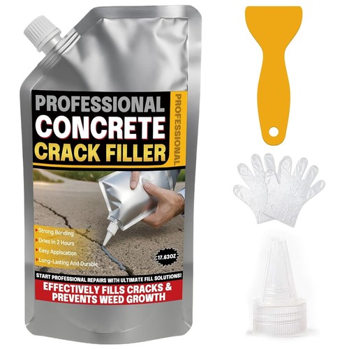 Self leveling concrete crack - concrete,