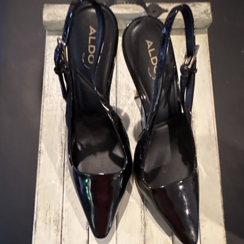 Aldo black patent leather - aldo,