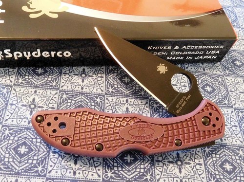 Spyderco new 11bgbkp - new, burgundy