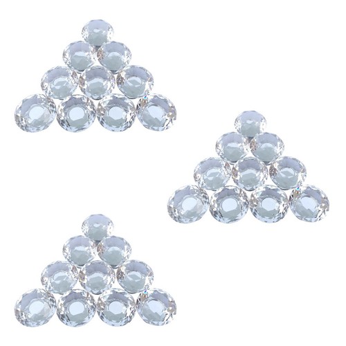 Clear glass cabinet knobs - glass,