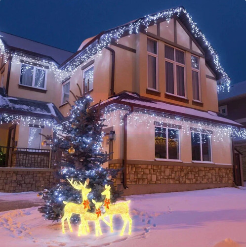 Christmas elk deer with lights - christmas,