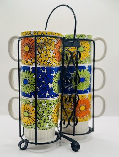 Vintage mcm retro funky - vintage, flower