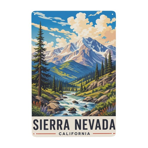 Metal wall decor sign sierra - metal,