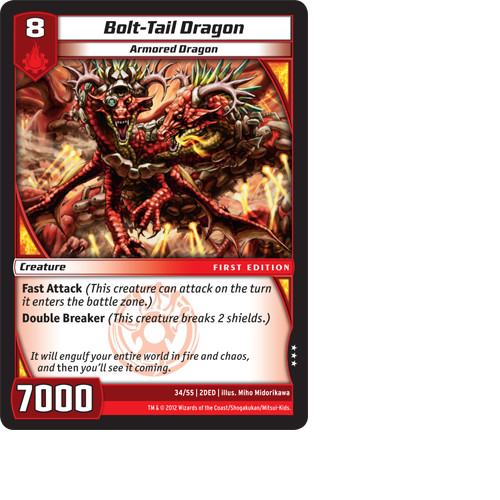 Kaijudo bolt tail dragon - x3,