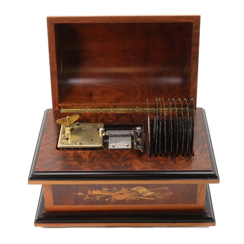 Reuge dome shaped inlaid box - reuge,