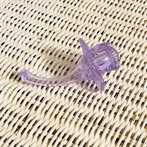 Vintage hand blown lavender - hand,