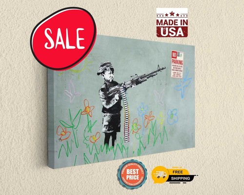 Child soldier canvas print - child,