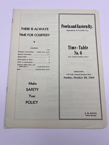 Peoria eastern railway - &,