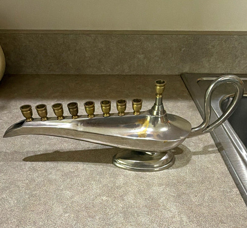 Vintage silver tone metal - vintage,