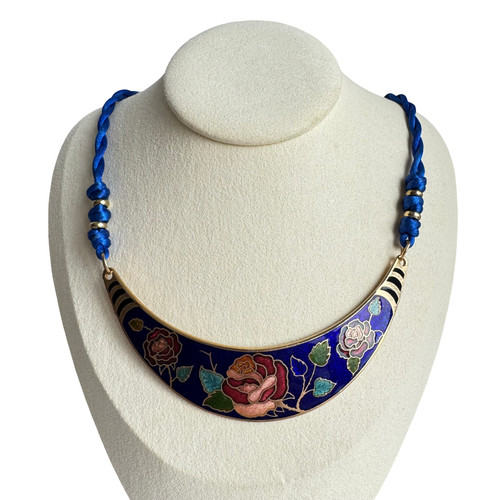 Vintage chinese cloisonne bib - vintage,