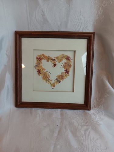 Picture with dried flowers - dried,
