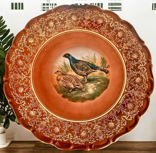 Vintage hand painted pheasants - vintage,