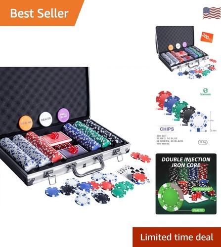 Complete 300pcs poker chip set - complete,
