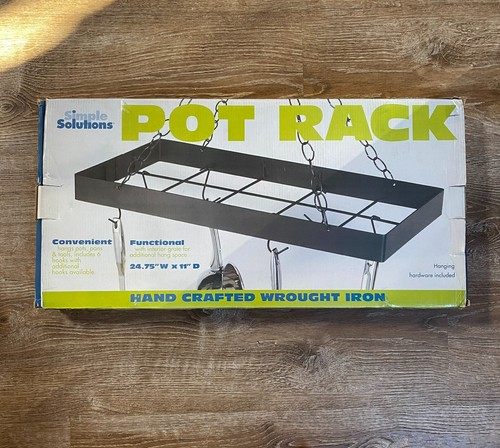 Hanging pot rack hand - hand, crafted