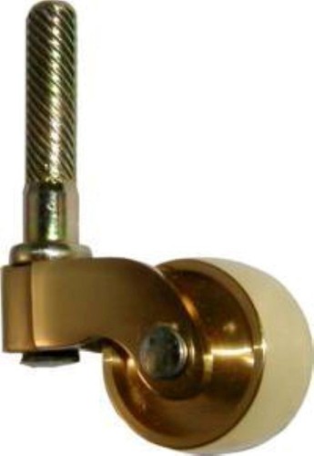 Cast brass stem caster wheel - cast,