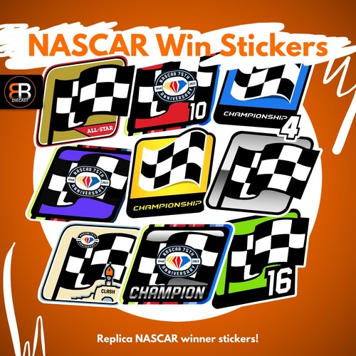 Nascar custom win stickers - 1:1,