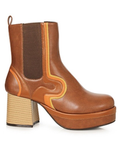Brown platform 70s pimp - 70s, disco