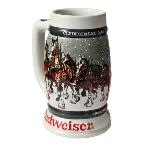 Budweiser ceramarte beer stein - ceramarte,