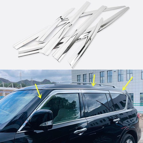Chrome window vent - visor, rain
