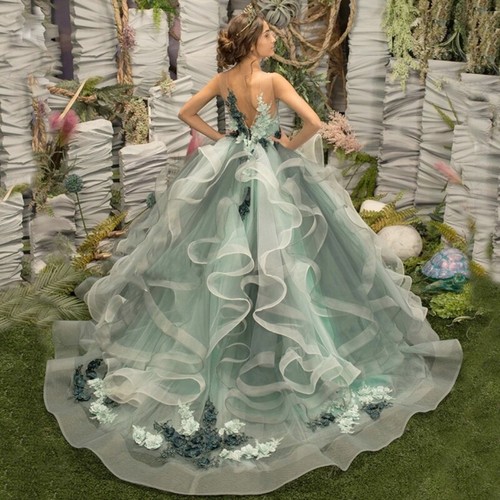 Flower girl dresses green - girl,